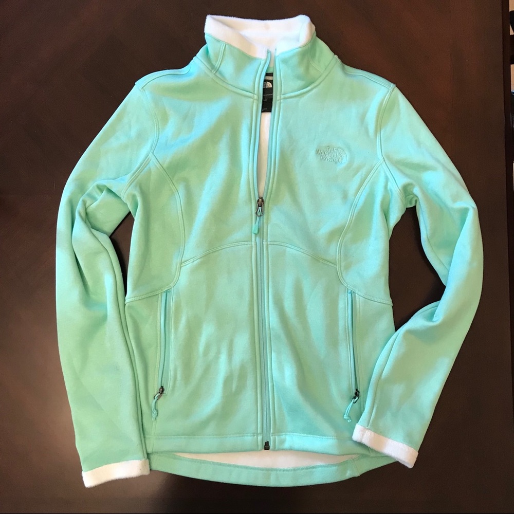 Mint North Face jacket